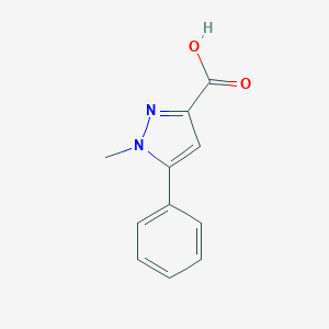 molecular formula C11H10N2O2 B161725 1-甲基-5-苯基-1H-吡唑-3-羧酸 CAS No. 10199-53-8