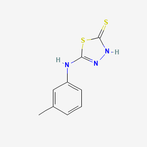 molecular formula C9H9N3S2 B1617250 5-间甲苯胺基-[1,3,4]噻二唑-2-硫醇 CAS No. 52494-32-3