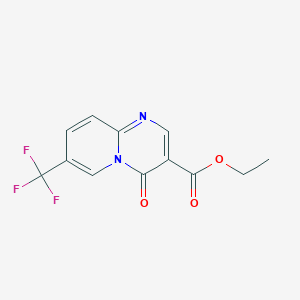 molecular formula C12H9F3N2O3 B1617286 4-氧代-7-(三氟甲基)-4H-吡啶并[1,2-a]嘧啶-3-羧酸乙酯 CAS No. 256238-90-1