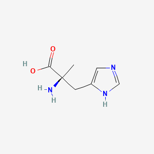 molecular formula C7H11N3O2 B1617287 alpha-Methylhistidine CAS No. 587-20-2
