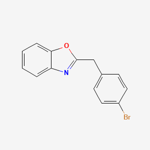 molecular formula C14H10BrNO B1617293 2-(4-溴苄基)苯并[d]噁唑 CAS No. 76284-87-2