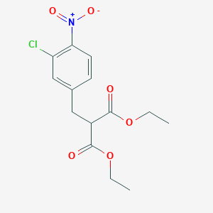 molecular formula C14H16ClNO6 B1617299 二乙基(3-氯-4-硝基苯基)甲基丙二酸酯 CAS No. 26039-74-7