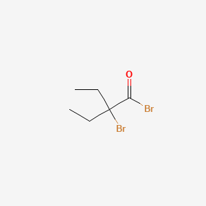 molecular formula C6H10Br2O B1617327 2-溴-2-乙基丁酰溴 CAS No. 26074-53-3