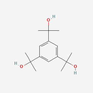 molecular formula C15H24O3 B1617346 alpha,alpha,alpha',alpha',alpha'',alpha''-Hexamethylbenzene-1,3,5-trimethanol CAS No. 19576-38-6