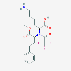 B161735 (S)-(-)-1-[N-(1-Ethoxycarbonyl-3-phenylpropyl)-N-trifluoroacetyl]-L-lysine CAS No. 130414-30-1