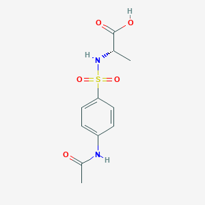 molecular formula C11H14N2O5S B1617364 (2S)-2-[(4-乙酰氨基苯基)磺酰氨基]丙酸 CAS No. 64527-17-9