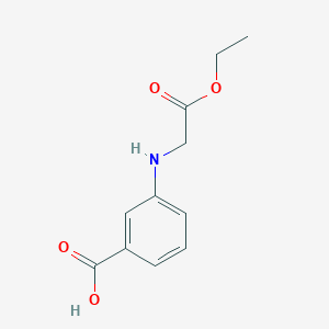 B1617365 3-[(2-Ethoxy-2-oxoethyl)amino]benzoic acid CAS No. 23218-94-2