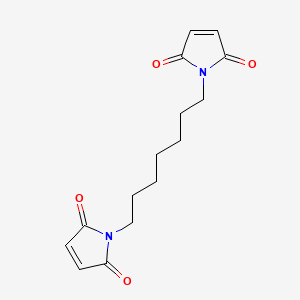 molecular formula C15H18N2O4 B1617376 1H-Pyrrole-2,5-dione, 1,1'-(1,7-heptanediyl)bis- CAS No. 28537-72-6