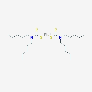 molecular formula C22H44N2PbS4 B1617389 Lead bis(dipentyldithiocarbamate) CAS No. 36501-84-5