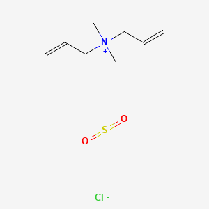 molecular formula C8H16ClNO2S B1617397 2-丙烯-1-氨基，N,N-二甲基-N-2-丙烯基-，氯化物，与二氧化硫的聚合物 CAS No. 26470-16-6