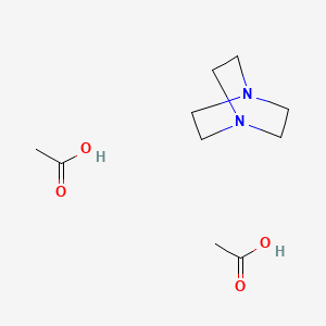 molecular formula C10H20N2O4 B1617399 1,4-Diazabicyclo[2.2.2]octane, diacetate CAS No. 51390-22-8