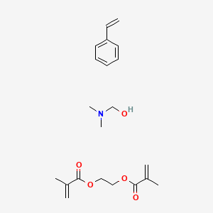 molecular formula C21H31NO5 B1617401 Dimethylaminomethanol;2-(2-methylprop-2-enoyloxy)ethyl 2-methylprop-2-enoate;styrene CAS No. 69011-49-0
