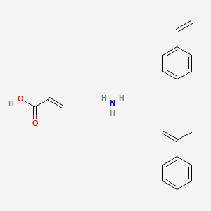 molecular formula C20H25NO2 B1617405 2-Propenoic acid, polymer with ethenylbenzene and (1-methylethenyl)benzene, ammonium salt CAS No. 89678-90-0