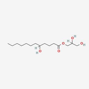 molecular formula C15H30O5 B1617406 2,3-Dihydroxypropyl 5-hydroxydodecanoate CAS No. 26446-32-2