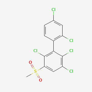 molecular formula C13H7Cl5O2S B1617408 3-Methylsulfonyl-2,5,6,2',4'-pentachlorobiphenyl CAS No. 149949-86-0