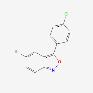 molecular formula C13H7BrClNO B1617431 5-Bromo-3-(4-chlorophenyl)-2,1-benzisoxazole CAS No. 887-90-1