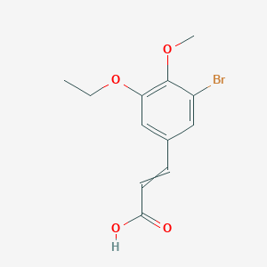 (E)-3-(3-Bromo-5-ethoxy-4-methoxyphenyl)acrylic acid