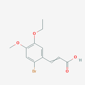 (2E)-3-(2-Bromo-5-ethoxy-4-methoxyphenyl)acrylic acid