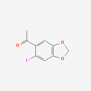 molecular formula C9H7IO3 B1617446 1-(6-Iodobenzo[d][1,3]dioxol-5-yl)ethanone CAS No. 61599-79-9