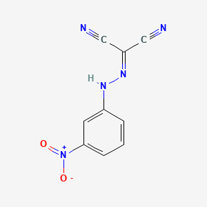 molecular formula C9H5N5O2 B1617460 [(3-Nitrophenyl)hydrazono]malononitrile CAS No. 55653-14-0