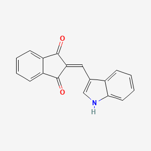molecular formula C18H11NO2 B1617468 2-(1H-Indol-3-ylmethylene)-indan-1,3-dione CAS No. 31060-64-7