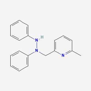 B1617471 2-((1,2-Diphenylhydrazinyl)methyl)-6-methylpyridine CAS No. 32812-37-6