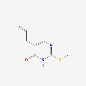 molecular formula C8H10N2OS B1617479 5-Allyl-2-(methylthio)pyrimidin-4(3H)-one CAS No. 79005-59-7