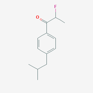 molecular formula C13H17FO B161749 2-Fluoro-1-[4-(2-methylpropyl)phenyl]propan-1-one CAS No. 129159-24-6