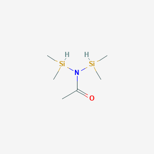 molecular formula C6H17NOSi2 B1617494 N,N-Bis(dimethylsilyl)acetamide CAS No. 21305-90-8