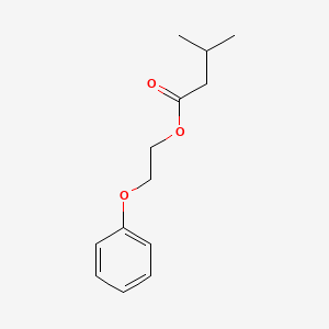 molecular formula C13H18O3 B1617517 Butanoic acid, 3-methyl-, 2-phenoxyethyl ester CAS No. 58214-96-3