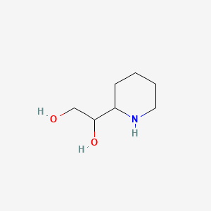 molecular formula C7H15NO2 B1617532 1-(哌啶-2-基)乙烷-1,2-二醇 CAS No. 5267-87-8