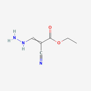 molecular formula C6H9N3O2 B1617538 Ethyl 2-cyano-3-hydrazinoacrylate CAS No. 52632-26-5