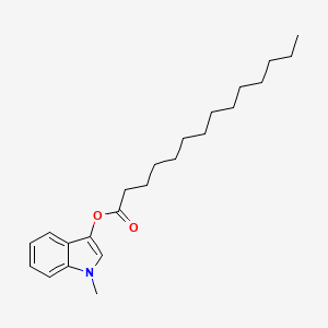 molecular formula C23H35NO2 B1617540 1-Methyl-1H-indol-3-yl myristate CAS No. 24263-92-1