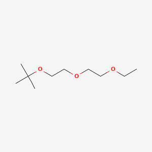 molecular formula C10H22O3 B1617549 2-[2-(2-Ethoxyethoxy)ethoxy]-2-methylpropane CAS No. 52788-80-4
