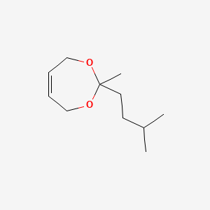 molecular formula C11H20O2 B1617552 1,3-Dioxepin, 4,7-dihydro-2-methyl-2-(3-methylbutyl)- CAS No. 53338-05-9