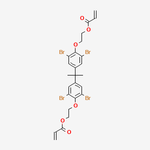 molecular formula C25H24Br4O6 B1617557 Tetrabromobisphenol A bis(2-hydroxyethyl) ether bis(acrylate) CAS No. 66710-97-2