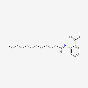 molecular formula C20H31NO2 B1617559 Methyl 2-(dodecylideneamino)benzoate CAS No. 67924-14-5