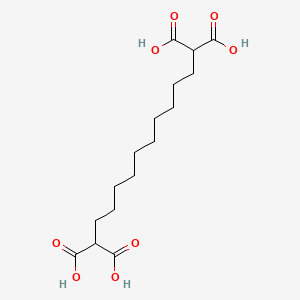 molecular formula C16H26O8 B1617560 1,1,12,12-Dodecanetetracarboxylic acid CAS No. 68025-28-5