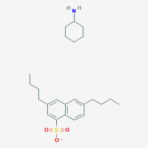 molecular formula C24H36NO3S- B1617561 Cyclohexanamine;3,6-dibutylnaphthalene-1-sulfonate CAS No. 68039-06-5