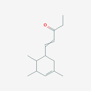 molecular formula C14H22O B1617562 1-Penten-3-one, 1-(3,5,6-trimethyl-3-cyclohexen-1-yl)- CAS No. 67801-32-5