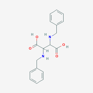molecular formula C18H20N2O4 B1617571 (3S)-rel-N-苄基-3-苄基氨基-D-天冬氨酸 CAS No. 55645-40-4
