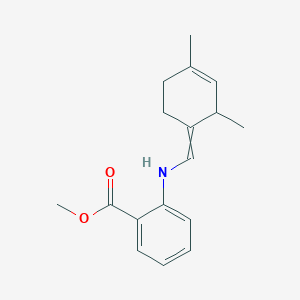 molecular formula C17H21NO2 B1617586 Methyl 2-[(2,4-dimethylcyclohex-3-en-1-ylidene)methylamino]benzoate CAS No. 68738-99-8