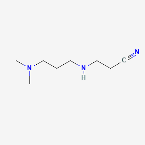 B1617588 3-{[3-(Dimethylamino)propyl]amino}propanenitrile CAS No. 69852-45-5
