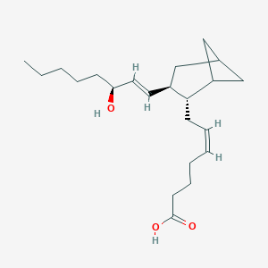 molecular formula C22H36O3 B161759 Carbocyclic thromboxane A2 CAS No. 74034-56-3