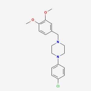1-(3,4-Dimethoxybenzyl)-4-(4-chlorophenyl)piperazine