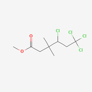 molecular formula C9H14Cl4O2 B1617597 Methyl 4,6,6,6-tetrachloro-3,3-dimethylhexanoate CAS No. 64667-33-0