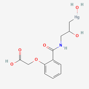 molecular formula C12H16HgNO6 B1617639 汞利尿剂 CAS No. 525-30-4