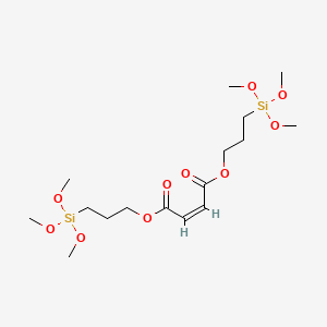 molecular formula C16H32O10Si2 B1617652 Bis(3-(trimethoxysilyl)propyl) maleate CAS No. 3090-21-9