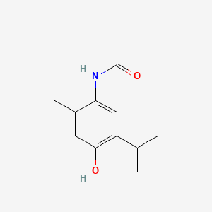 molecular formula C12H17NO2 B1617655 N-(4-Hydroxy-2-methyl-5-(1-methylethyl)phenyl)acetamide CAS No. 3383-30-0