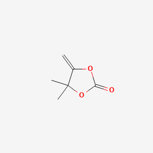 molecular formula C6H8O3 B1617659 4,4-二甲基-5-亚甲基-1,3-二氧杂环-2-酮 CAS No. 4437-80-3